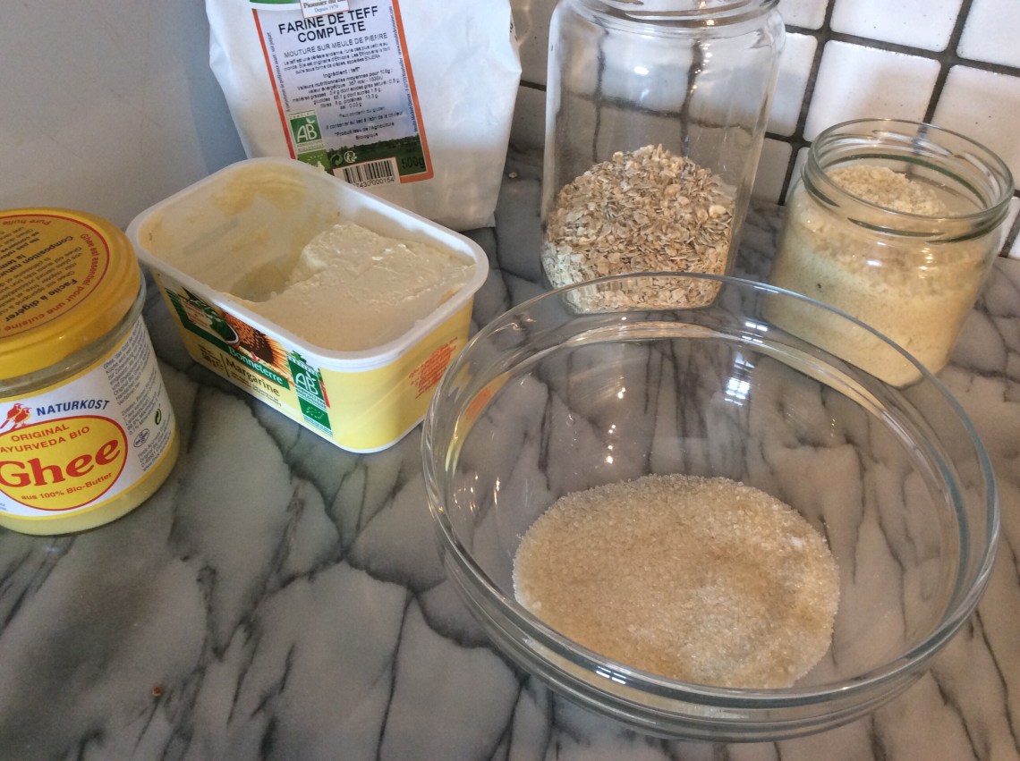 ingrédients pour crumble sans gluten sans sulfites